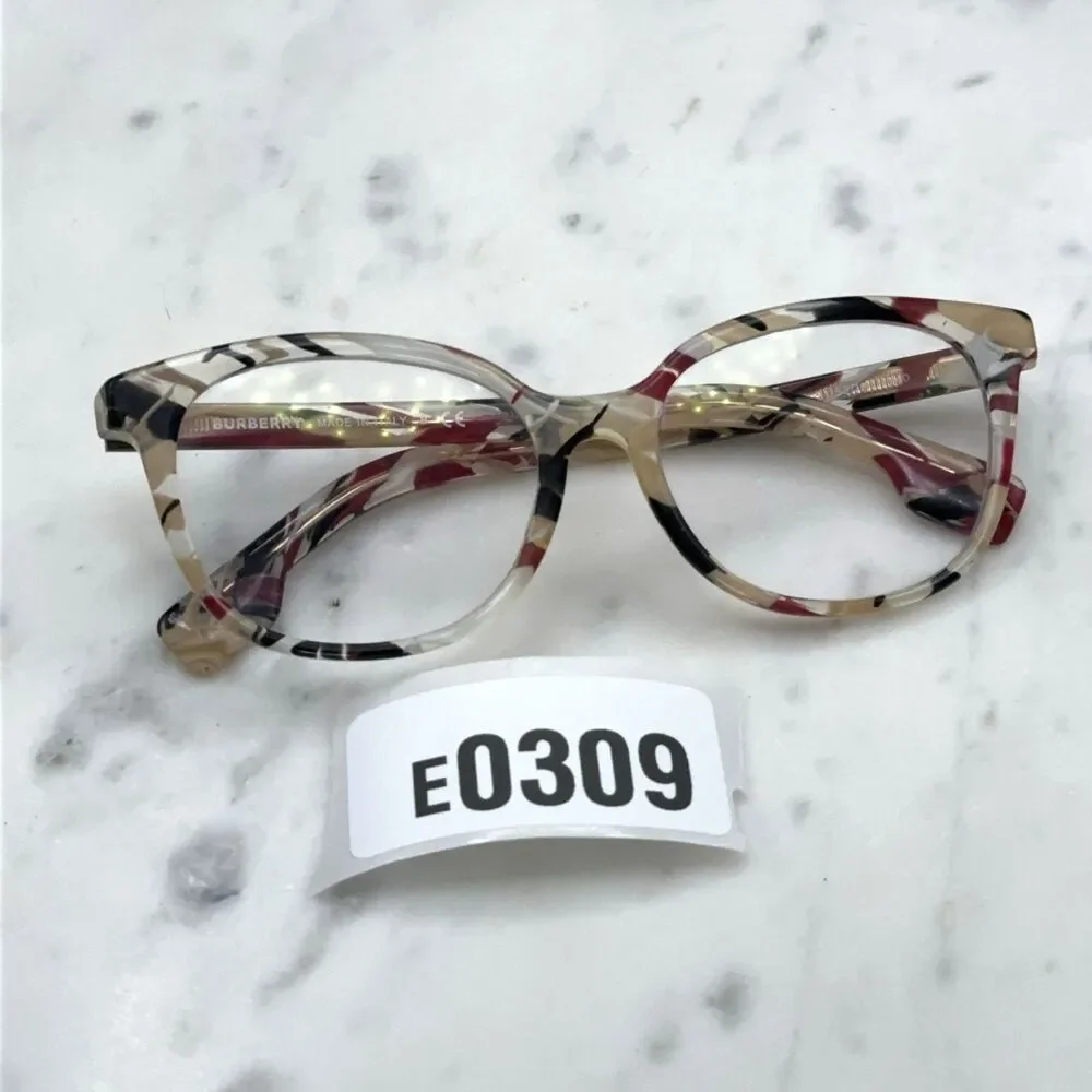 Burberry B 2291 3792 / BY1649374 Striped Check Eyeglasses Frames Only 53-17-140 - Picture 10 of 10